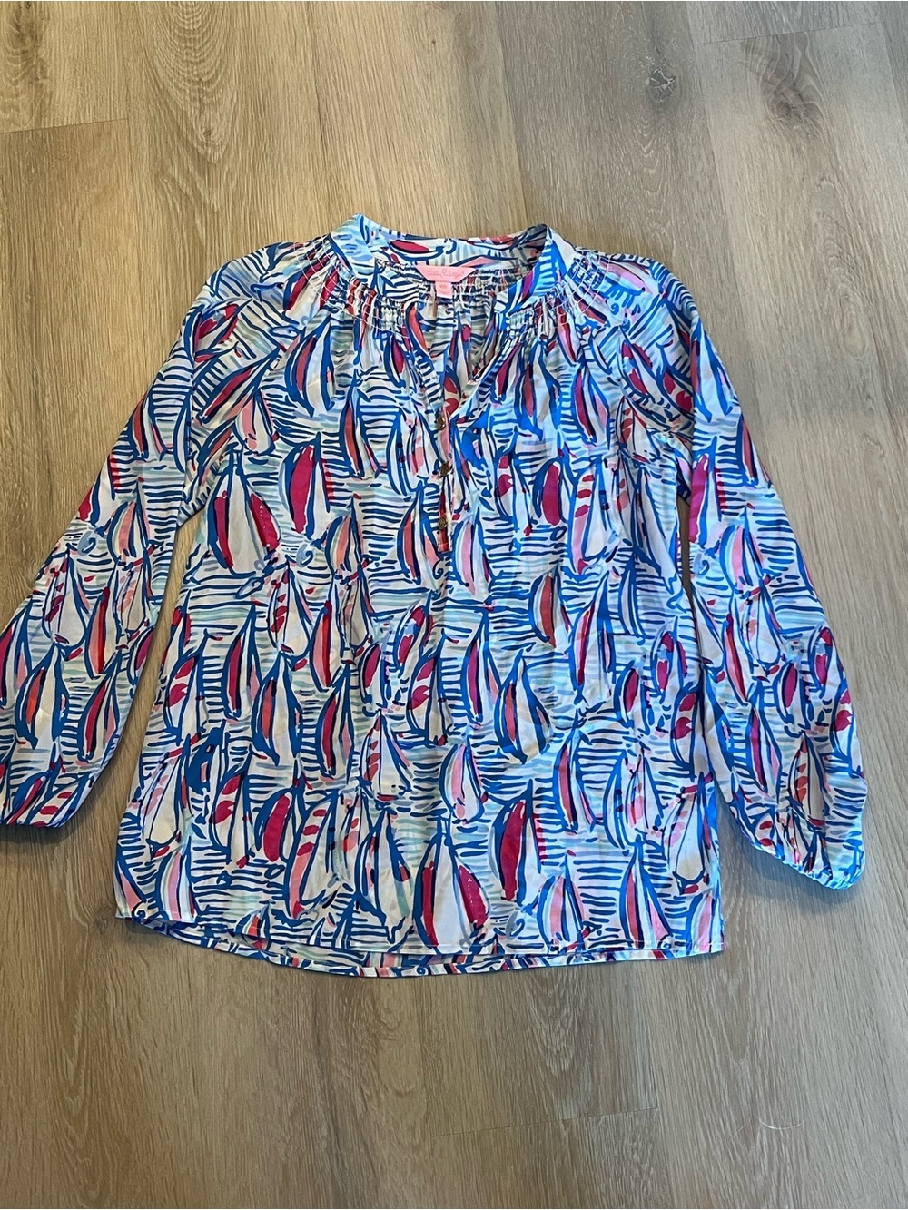Lily Pulitzer Boat Blouse Top